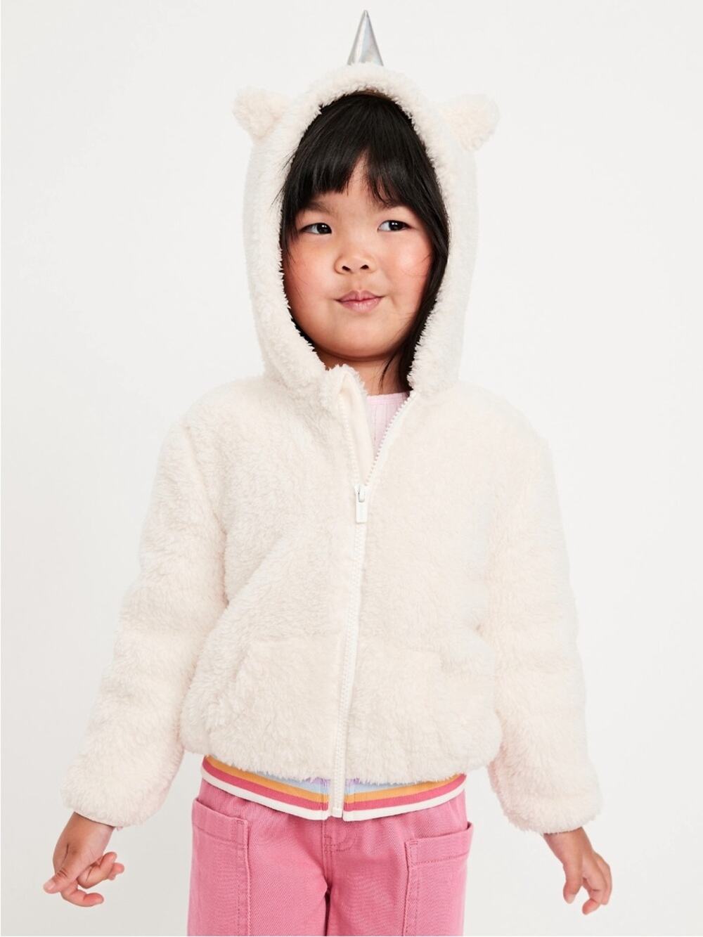 Old Navy unicorn Critter Hooded Jacket